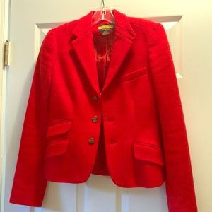 Ralph Lauren Ruby Red Blazer, size 8